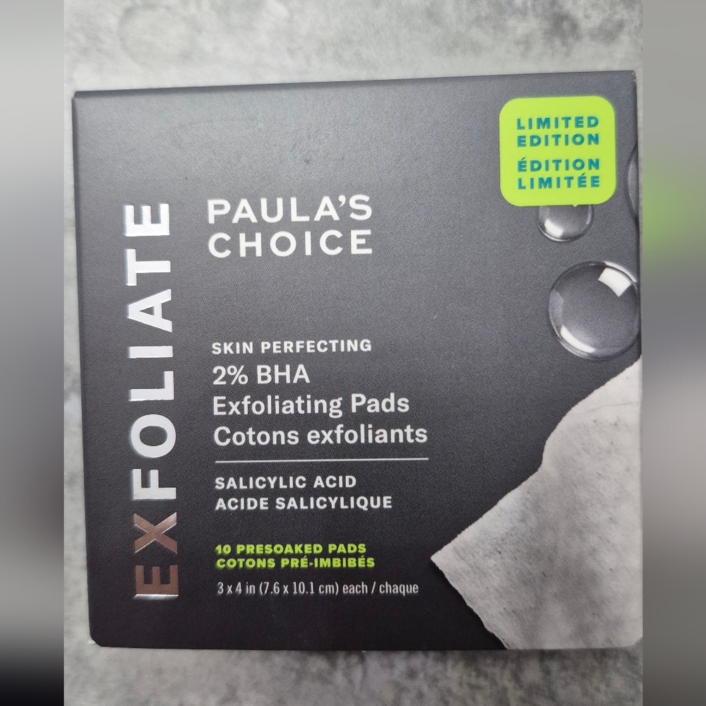 Paula's Choice Skin Perfecting 2% BHA Exfoliating Pads Limited Edition NEW